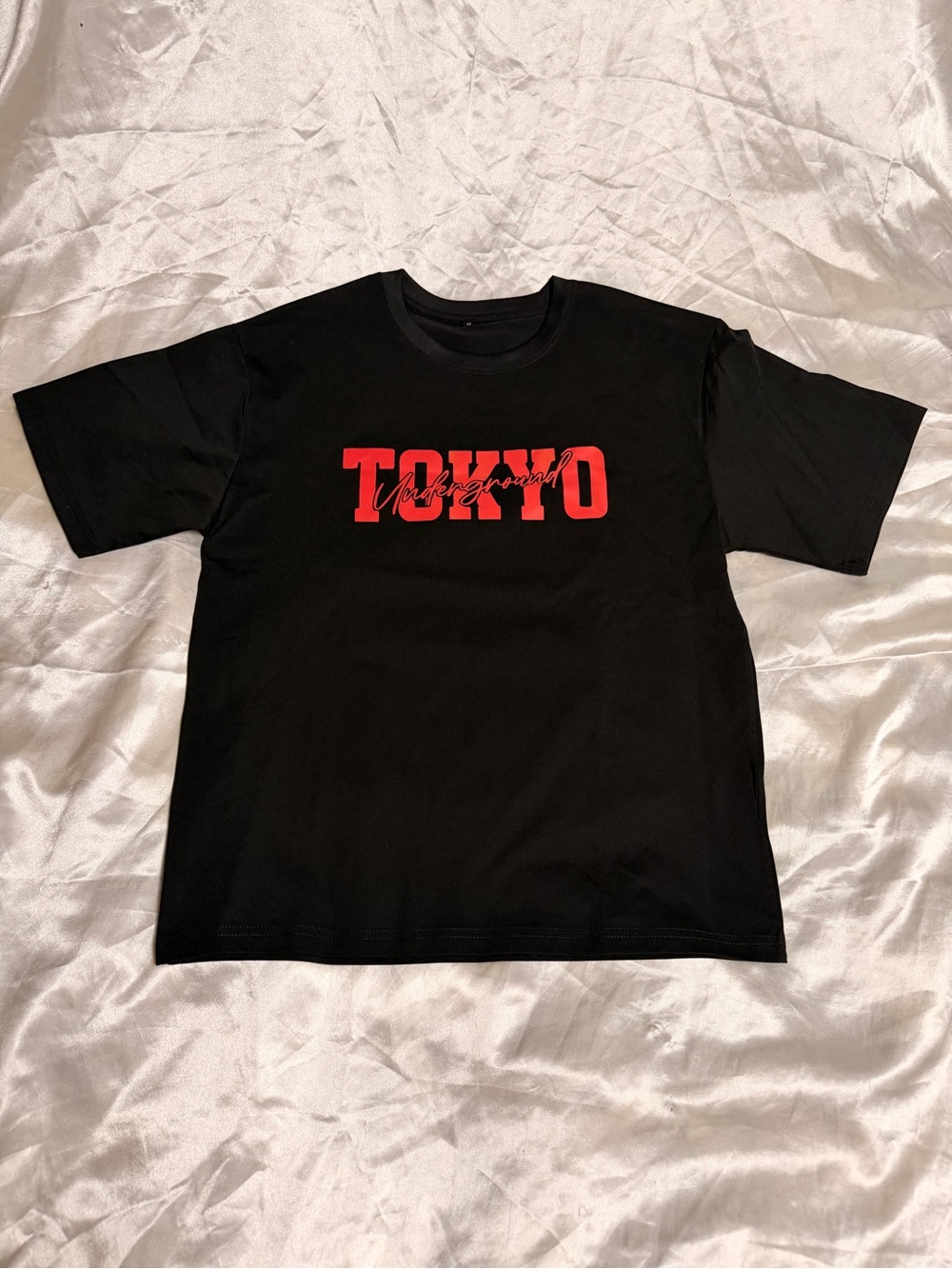 Black T-Shirt with Red TOKYO Underground Print